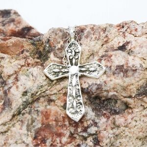 Small Sterling Cross handmade Navajo